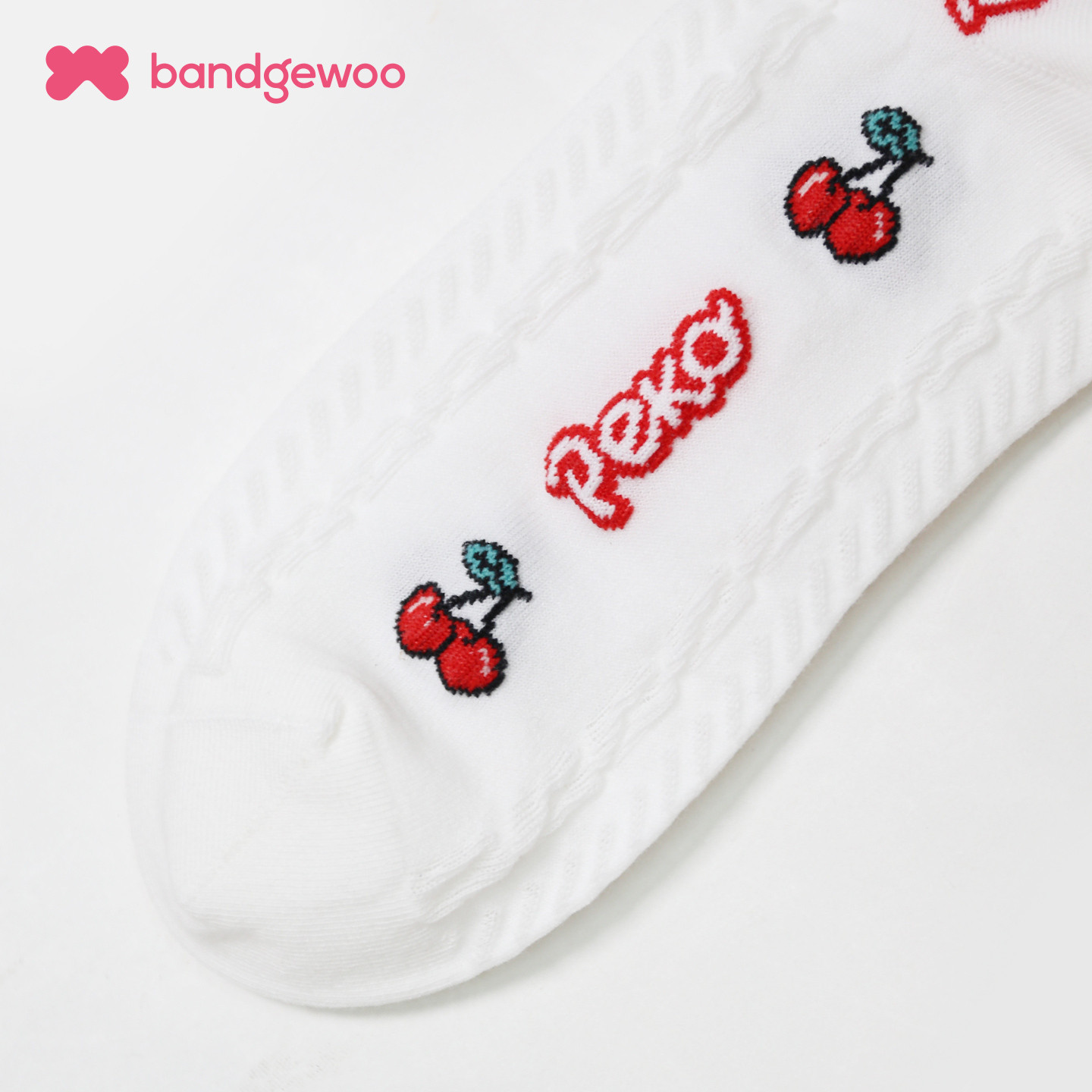 阪织屋卡通萌趣中筒袜PEKO系列棉质提花学院风甜美可爱学生女袜 - 图3