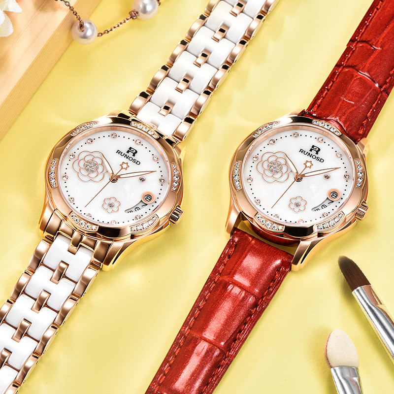 斯诺威登名牌女士正品简约机械表 runosd斯诺威登忆武国产腕表
