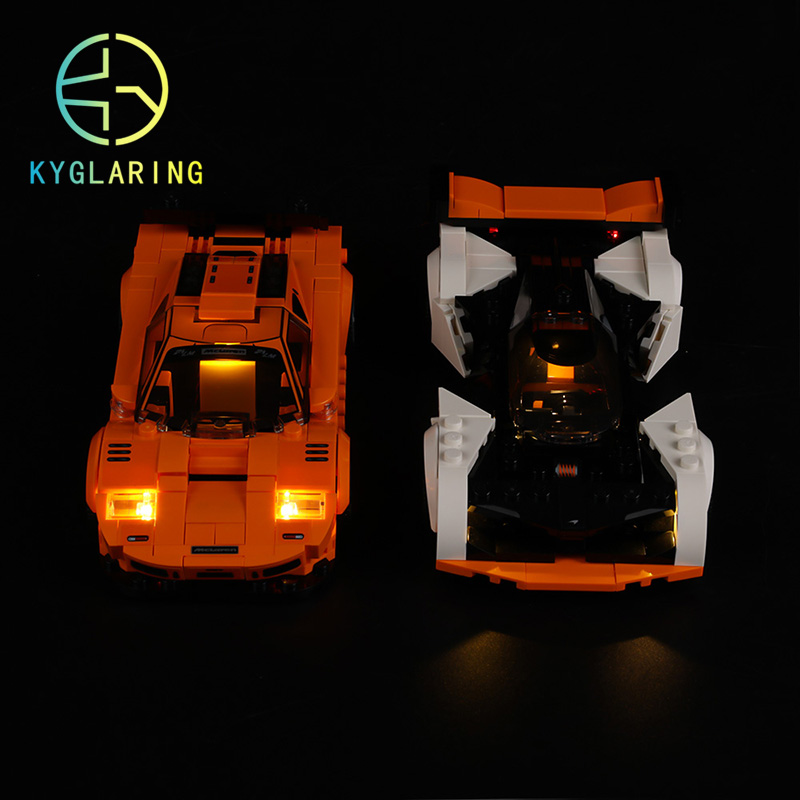 KY可匀适用乐高76918迈凯伦GT与迈凯伦F1 LM LED积木玩具灯饰灯光 - 图0