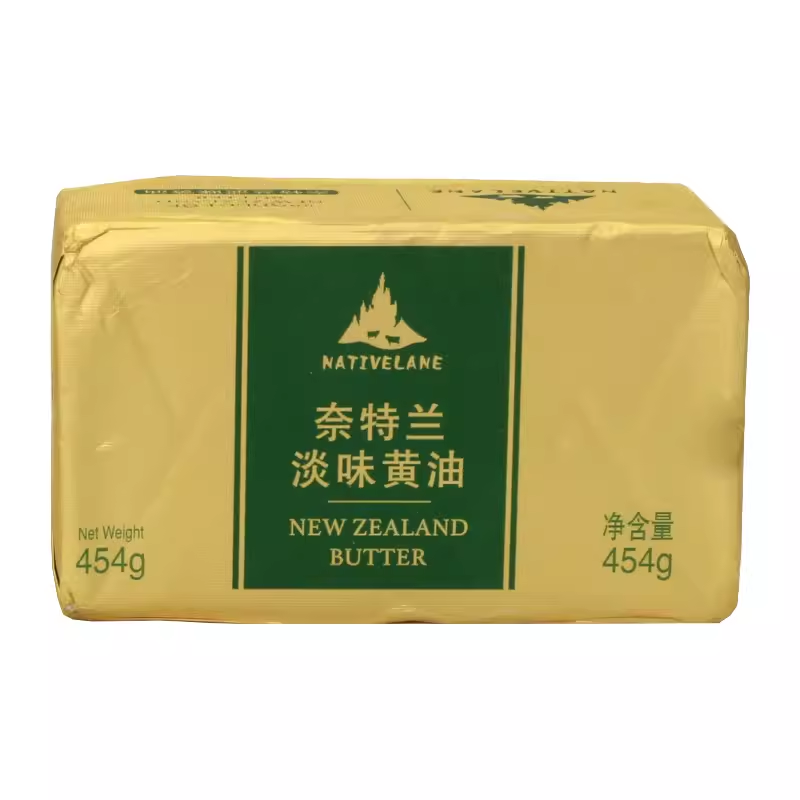 奈特兰淡味黄油块454g 新西兰进口动物淡味黄油奶油面包蛋糕烘焙 - 图3