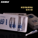 Квартет Фильтрация SD-918 Портативный ползунок Санда Трех-да-синий и белый фарфоровый одноразовый заброшенный держатель сигарет