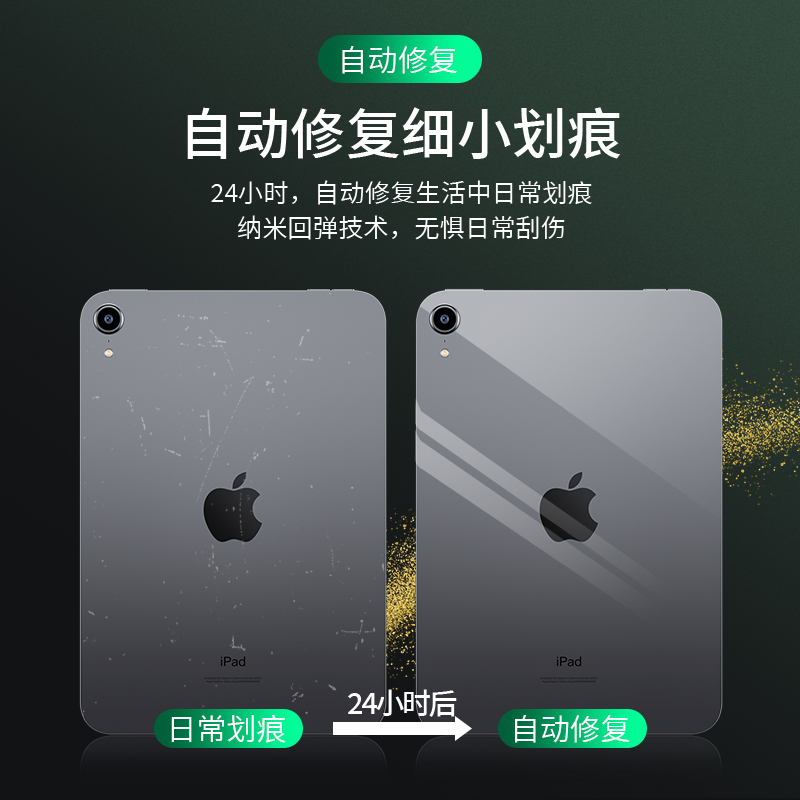 ipad10背膜2022新款ipad十后膜贴纸10.9寸平板背面第10代保护贴膜适用苹果10全包透明水凝钢化膜后壳防摔防刮 - 图0