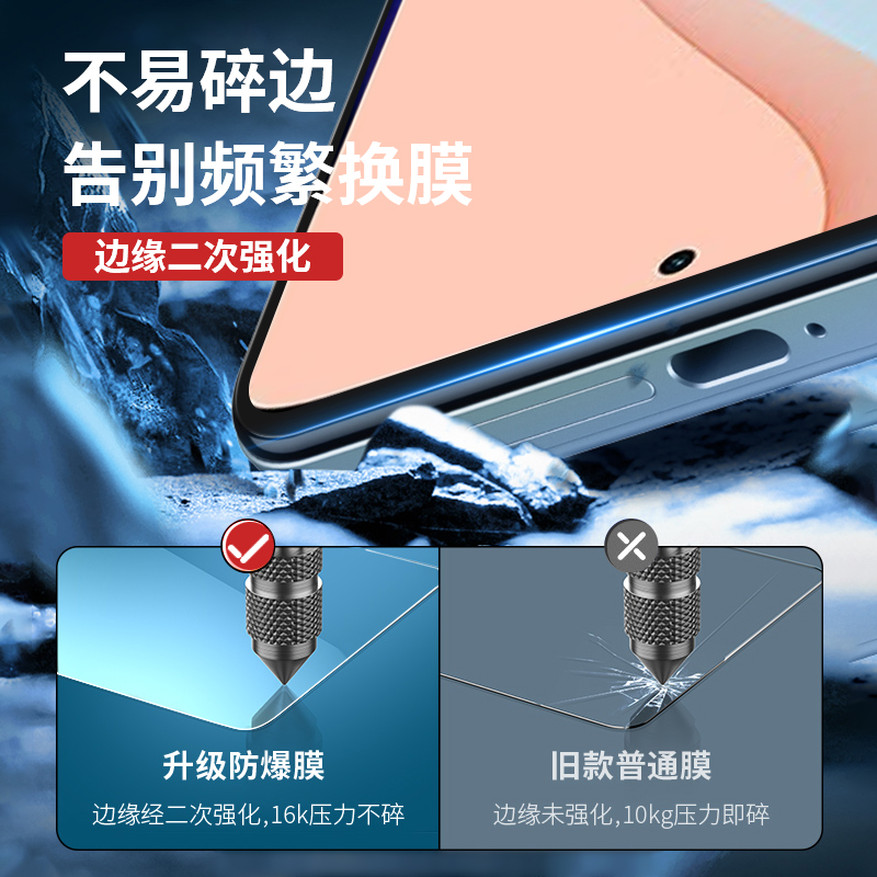 适用红米note9pro钢化膜小米note9pro手机膜redminote9pro全屏覆盖redmi磨砂贴膜九5g保护防蓝光全包9por水凝-图1