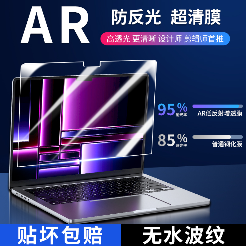 适用苹果macbookpro屏幕膜macbookairm2笔记本macpro13寸16电脑14保护m3钢化膜air显示器15防窥膜mac磁吸贴膜-图1