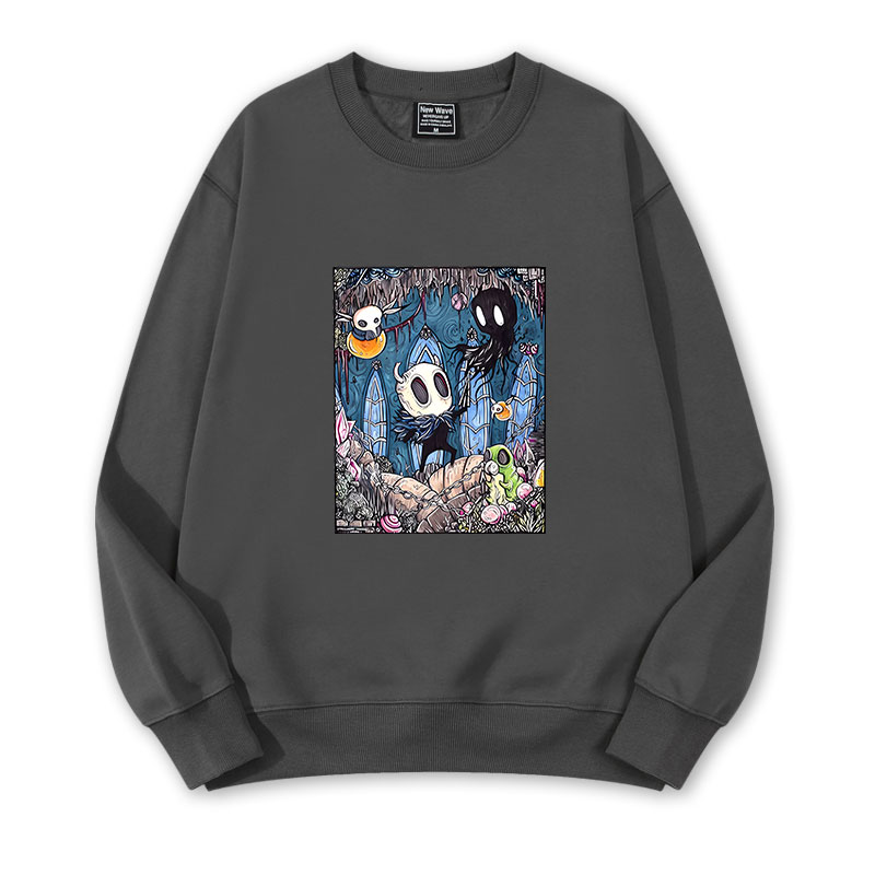 空洞骑士联名衣服周边丝之歌徽章同款潮新款套头衣服圆领卫衣学生