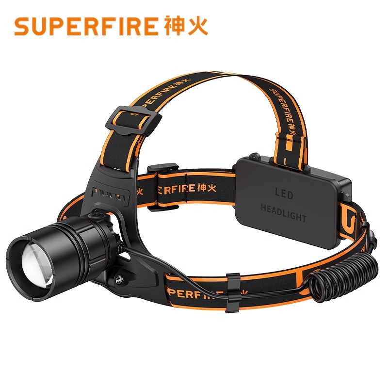 神火HL08变焦头灯强光充电超亮头戴式超长续航赶海钓鱼夜钓专用灯 - 图3