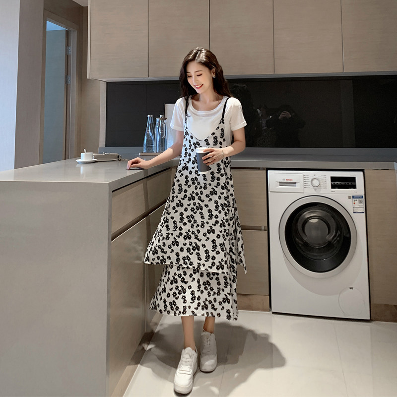 小雏菊吊带女夏泫雅风两件套连衣裙 媞朵连衣裙