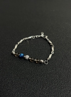 小心袖口 Vintage中古原创竹节手链手工复古百搭男女小众手饰配饰