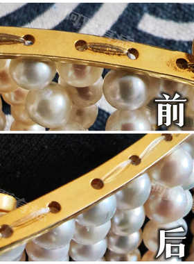 修理珍珠项链 清洗翻新服务换扣换线修补修复编织断裂打结维修