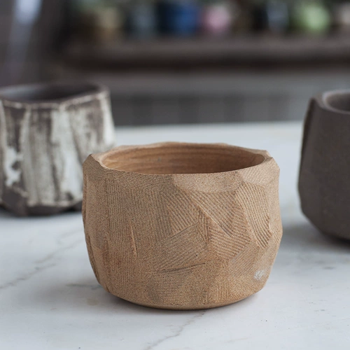 Креативный керамический маленький цветочный горшок для домашнего использования