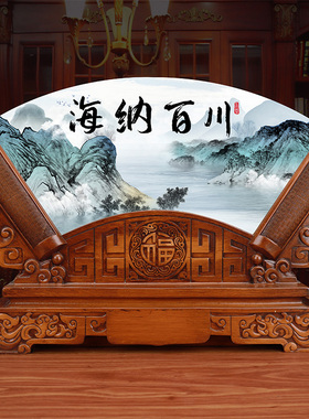 天然玉石送客户礼品定制屏风摆件