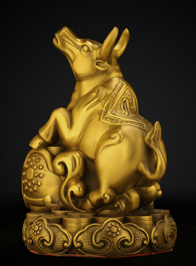 铜十二12生肖摆件铜牛鼠虎兔龙蛇马羊猴鸡狗猪吉祥物家居桌面礼品