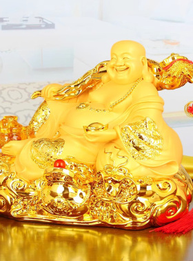 弥勒佛摆件如意招财笑佛像供奉