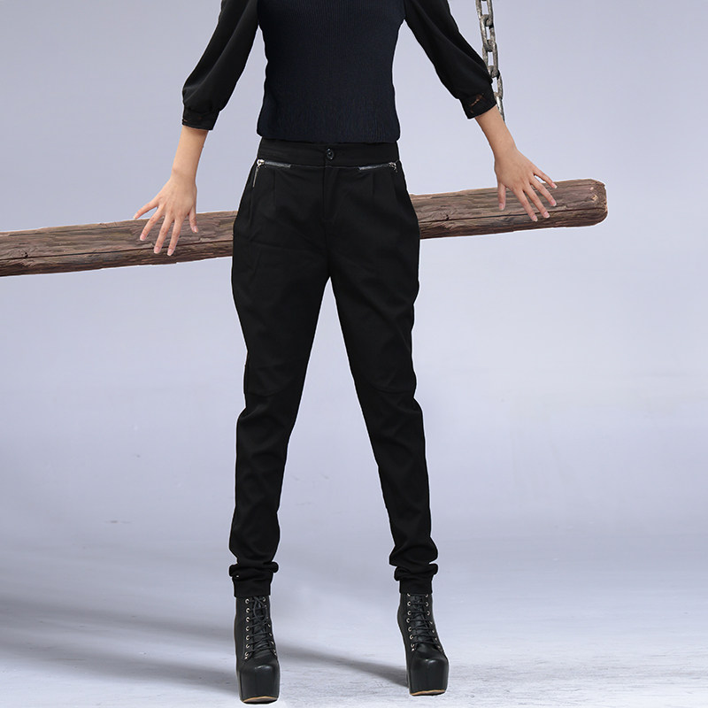 梵多妮秋新款韩版大码加长哈伦裤 梵多妮休闲裤