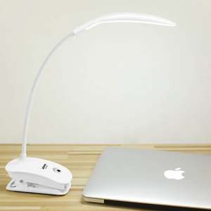 泰格信TGX-755LED锂电夹式护眼学习充电USB调光触摸折叠夹子台灯