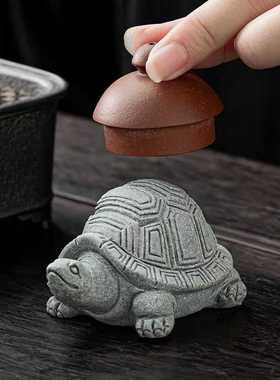 创意家用福虎蜜合釉带过滤茶壶