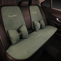 Car Cushion Four Seasons Universal Uplifting Leather Seat Cushion Half Bag Seater Lady Goddess Car Cover Winter Plush Seat Cover