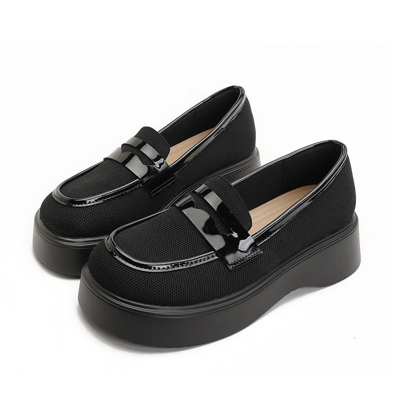 飞织一脚蹬女鞋透气网面乐福鞋休闲针织软底懒人豆豆鞋平底小皮鞋,淘宝优惠券,粉丝福利购,淘宝优惠卷