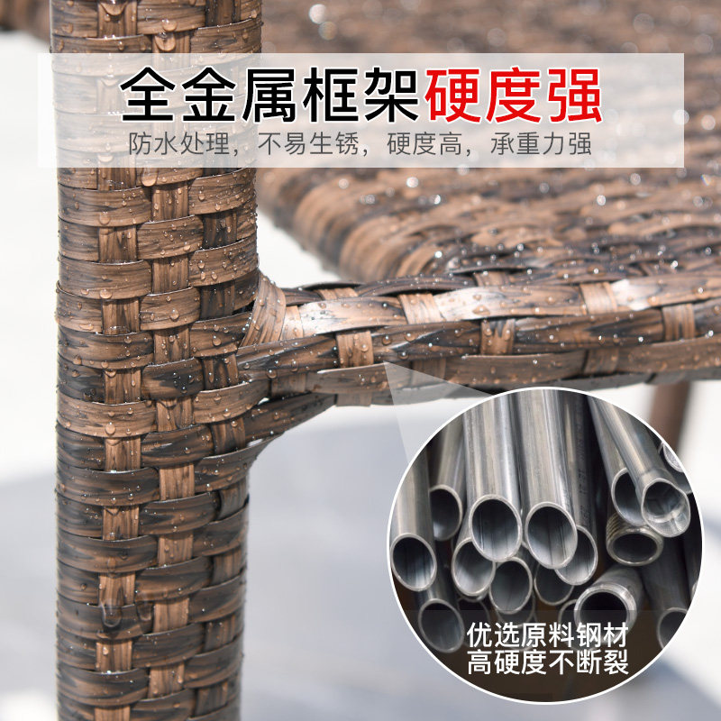 藤朝室外庭院桌椅藤椅家用阳台扶手藤椅单人靠背椅编织藤条椅子,淘宝优惠券,粉丝福利购,淘宝优惠卷