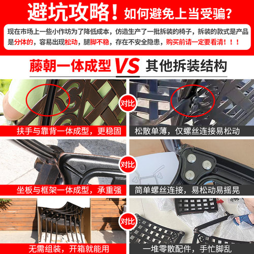 藤朝户外铸铝桌椅家用别墅院子庭院花园布置休闲露天桌椅组合室外 - 图0