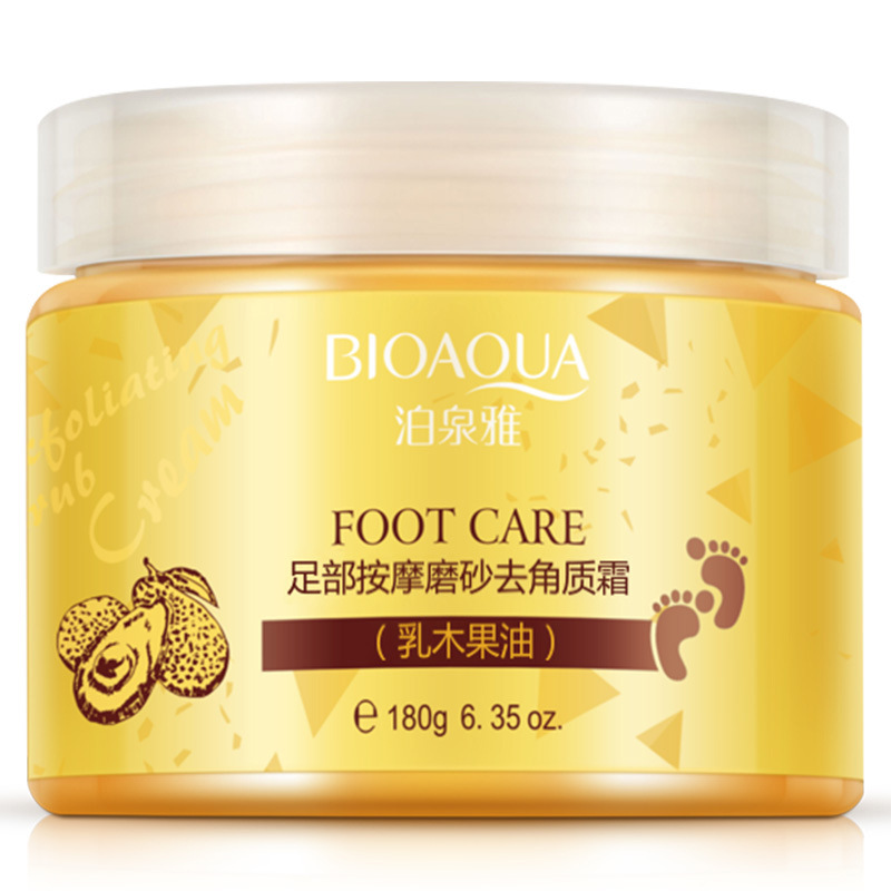 泊泉雅化妆品批发护脚霜去死皮老茧脚后跟防干裂滋润保湿去角质足部护理脚膜磨砂膏3