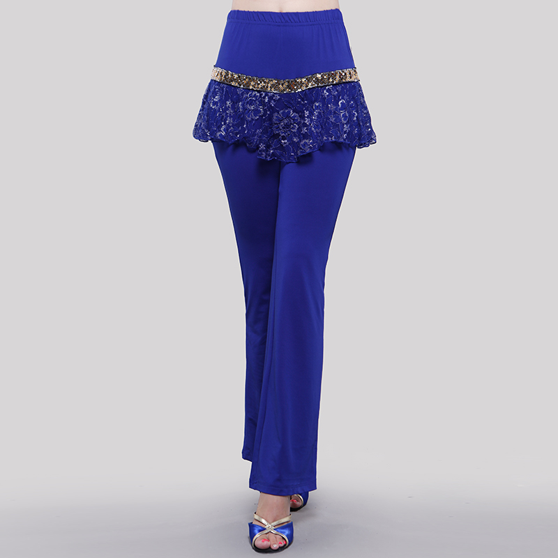 2018广场舞服装春夏新款裙裤成人舞蹈长裤拉