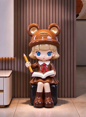 轻奢高级感茉莉画家女孩装饰摆件