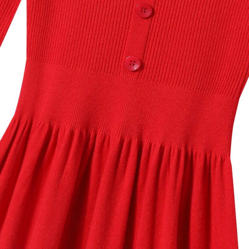 秋冬2020年新款修身毛衣裙连衣裙 依雪坊连衣裙