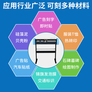 尚刻牌电脑巡边刻字机 刻绘机 模切机 寻边红光巡边切割机标签T恤硅藻泥墓碑贝壳粉专用机可实现U盘脱机工作