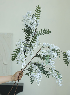 高品质大枝洋槐花精致仿真花