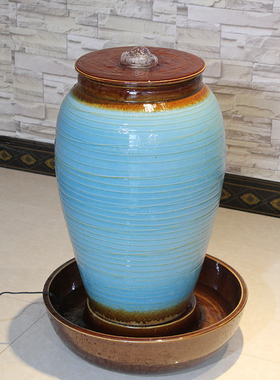 欧式风流水喷泉加湿器结婚礼物