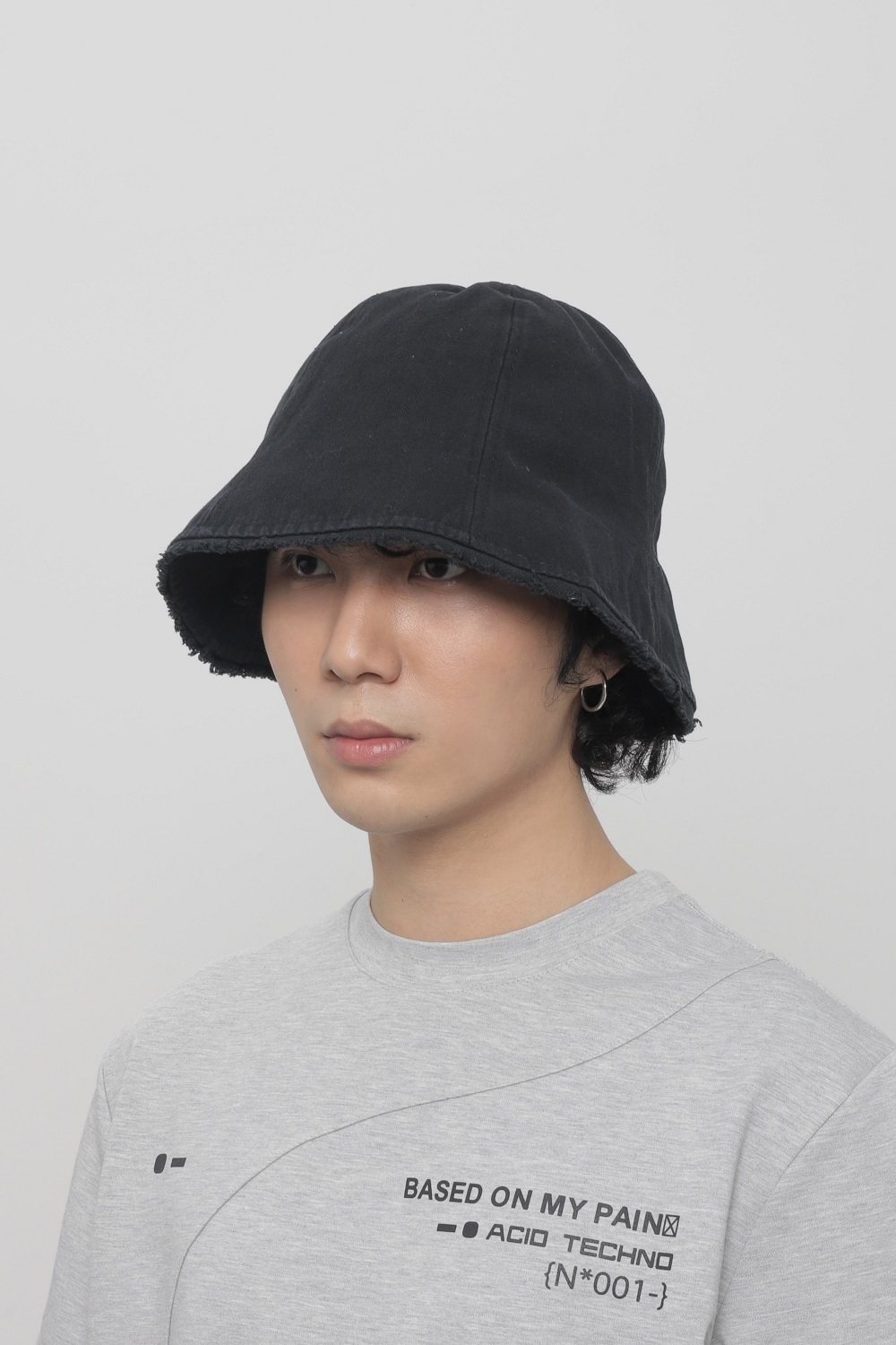 WORLDWIDE/大头围显脸小渔夫帽做旧水洗防晒遮阳盆帽百搭水桶帽潮