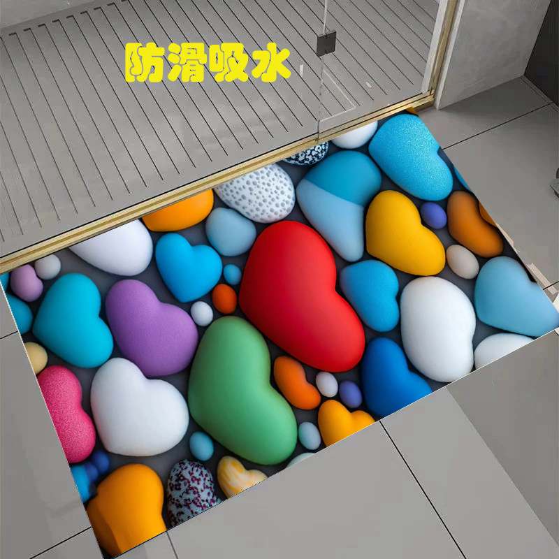 浴室地垫门口吸水防滑卫生间硅藻泥垫子进门速干脚垫厕所地毯门垫,淘宝优惠券,粉丝福利购,淘宝优惠卷