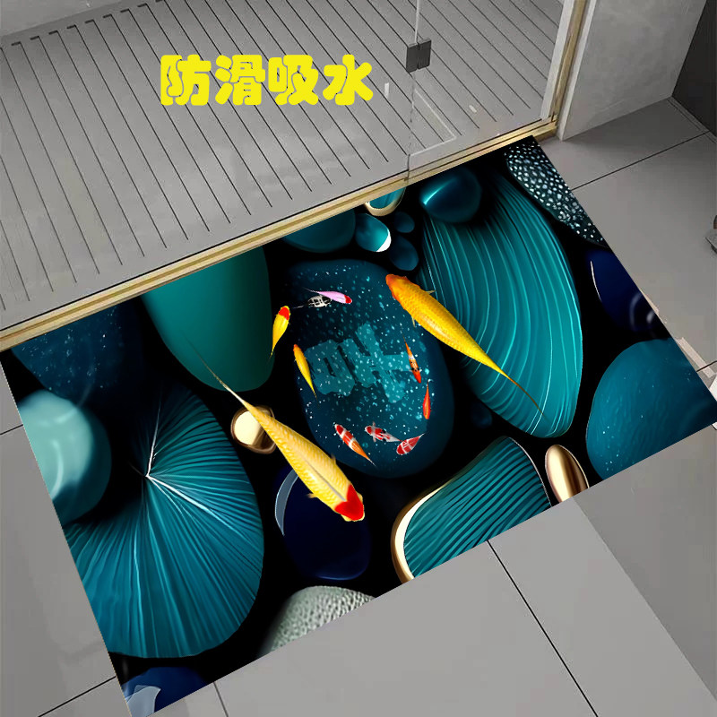 浴室地垫门口吸水防滑卫生间硅藻泥垫子进门速干脚垫厕所地毯门垫,淘宝优惠券,粉丝福利购,淘宝优惠卷