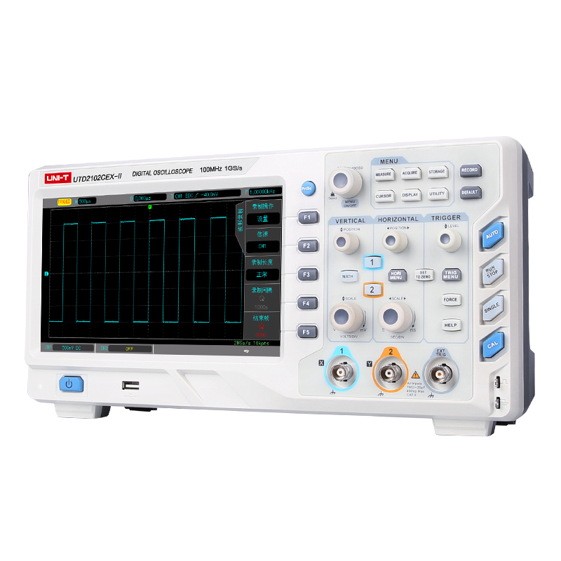 优利德UTD2102CEX-II高精度高性价比台式双通道数字存储示波器 - 图1