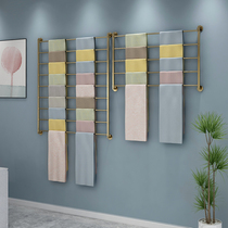 Wall-mounted lifting scarves scarves scarves with scarves of shelves towels Towel Bath Towels Fabric Fabric containing shelves Wall Wrapping Paper Racks