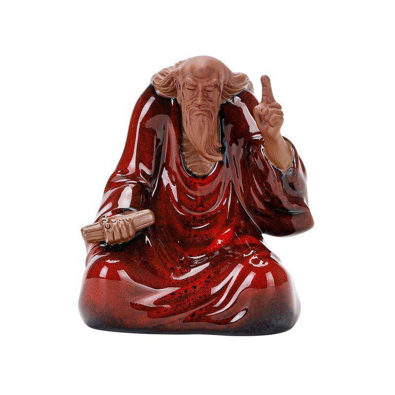 复古陶瓷老子紫砂茶宠摆件禅师佛像功夫茶具配件创意茶宠装饰品,淘宝优惠券,粉丝福利购,淘宝优惠卷
