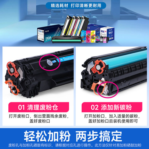 格之格202a硒鼓适用惠普m254dw m281fdw m280nw 284fdn粉盒CF500A - 图1