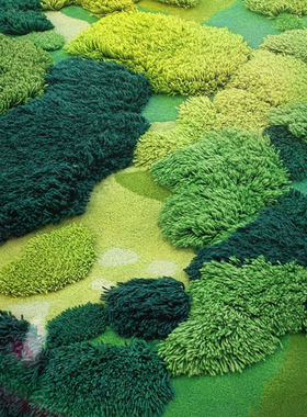 球球线diy苔藓地毯手工编织毛线