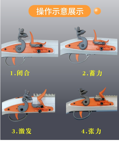 乖巧虎经典火铳复古燧发枪海盗西洋枪软弹玩具可发射软弹工艺模型 - 图2