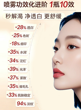 自然堂VC美白冰喷烟酰胺去黄提亮补水保湿舒缓爽肤水焕白水喷雾