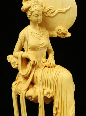 中式风家居客厅古典人物工艺品