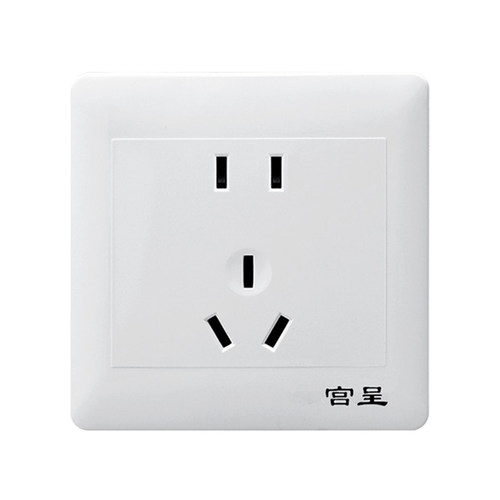 86型家用明暗装白色五孔二三插眼多孔10A电源墙壁墙内插座面板 - 图3