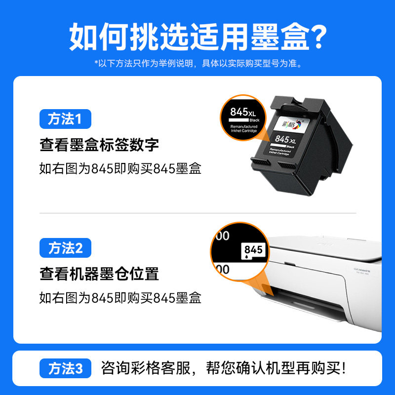 适用佳能845墨盒TS3380 3180黑色MG2580s 3080 2400彩色TS208 308 3480打印机TR4580可加墨MG2580WH CL846 PG
