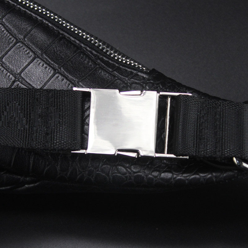 腰包男休闲手机包头层牛皮潮斜挎包 帕克狄奥男士包袋