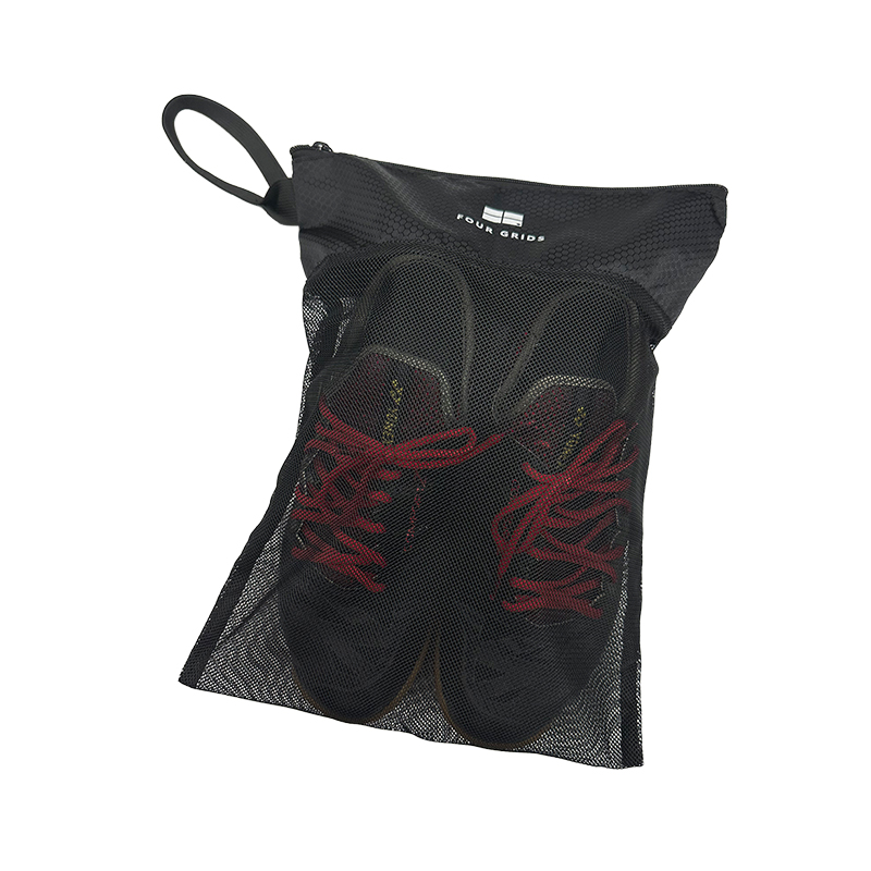 【胖虎】便携鞋袋 网眼透气防泼水便携鞋袋可放45码 - 图3