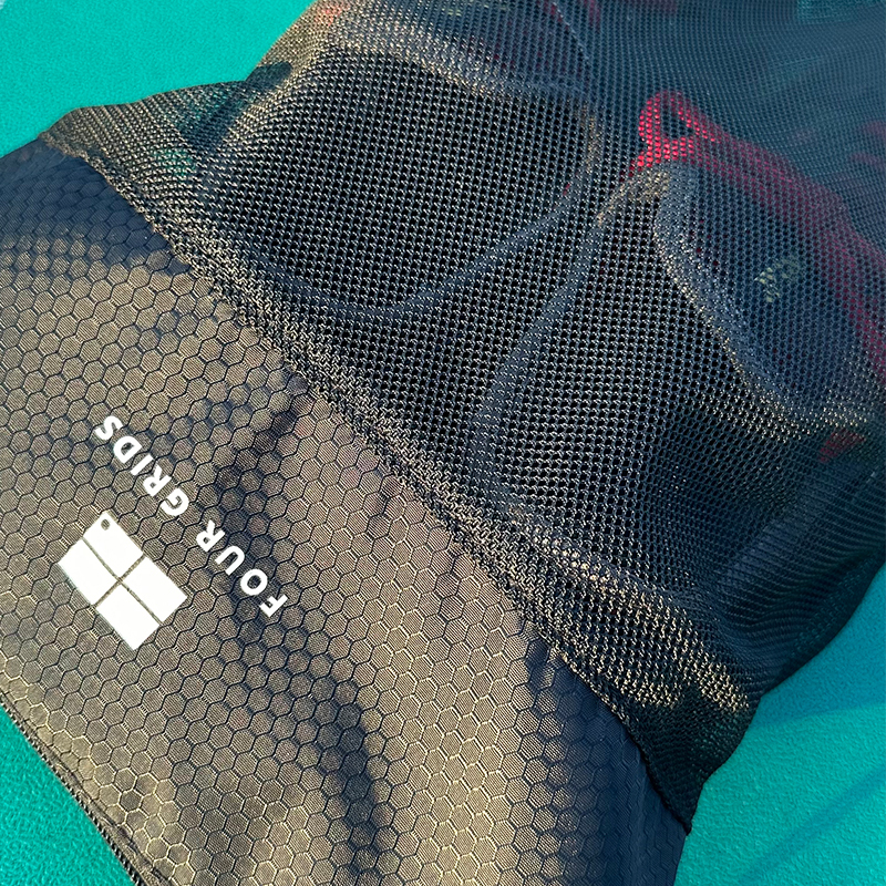 【胖虎】便携鞋袋 网眼透气防泼水便携鞋袋可放45码 - 图1