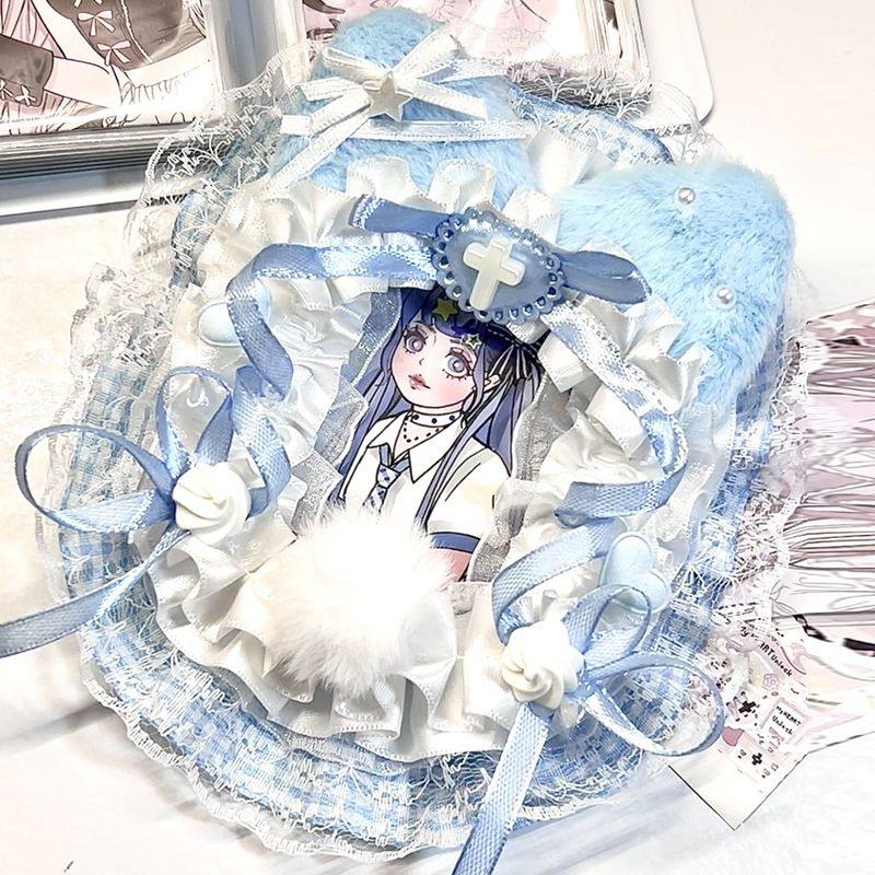 粉色蕾丝卡套拍立得咕卡配原神小卡痛包diy材料三寸成品手作谷美,淘宝优惠券,粉丝福利购,淘宝优惠卷