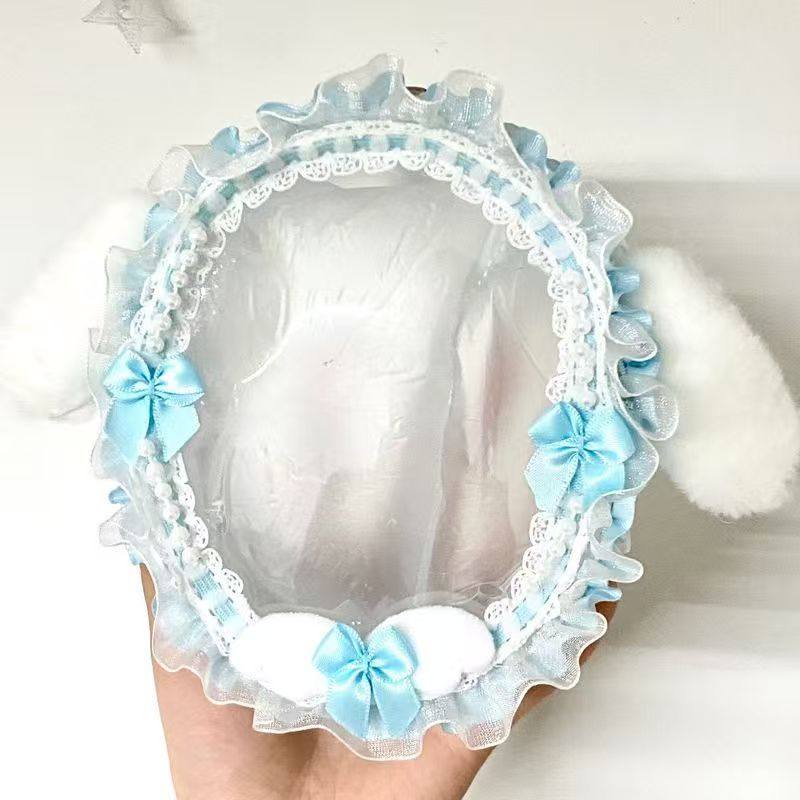 高颜值棉花娃娃遛娃包外出玩偶收纳包10cm书包挂饰pvc透明diy装饰,淘宝优惠券,粉丝福利购,淘宝优惠卷