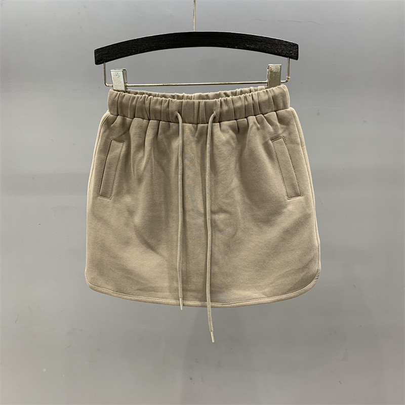 2026春夏新款抽绳松紧腰休闲运动短裙女修身显瘦防走光包臀半身裙,淘宝优惠券,粉丝福利购,淘宝优惠卷